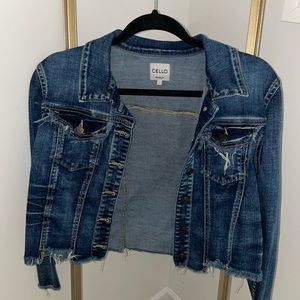 Cello Jean Jacket Slightly Distressed